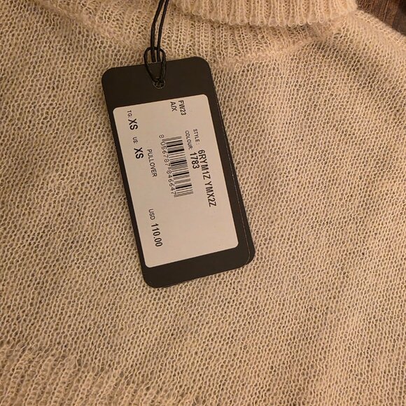 Armani Exchange Women's Mohair Blend Turtleneck Sweater - XS - Cream - NWT - Picture 7 of 11